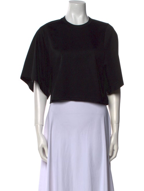 noir kei ninomiya Crew Neck Short Sleeve Crop Top