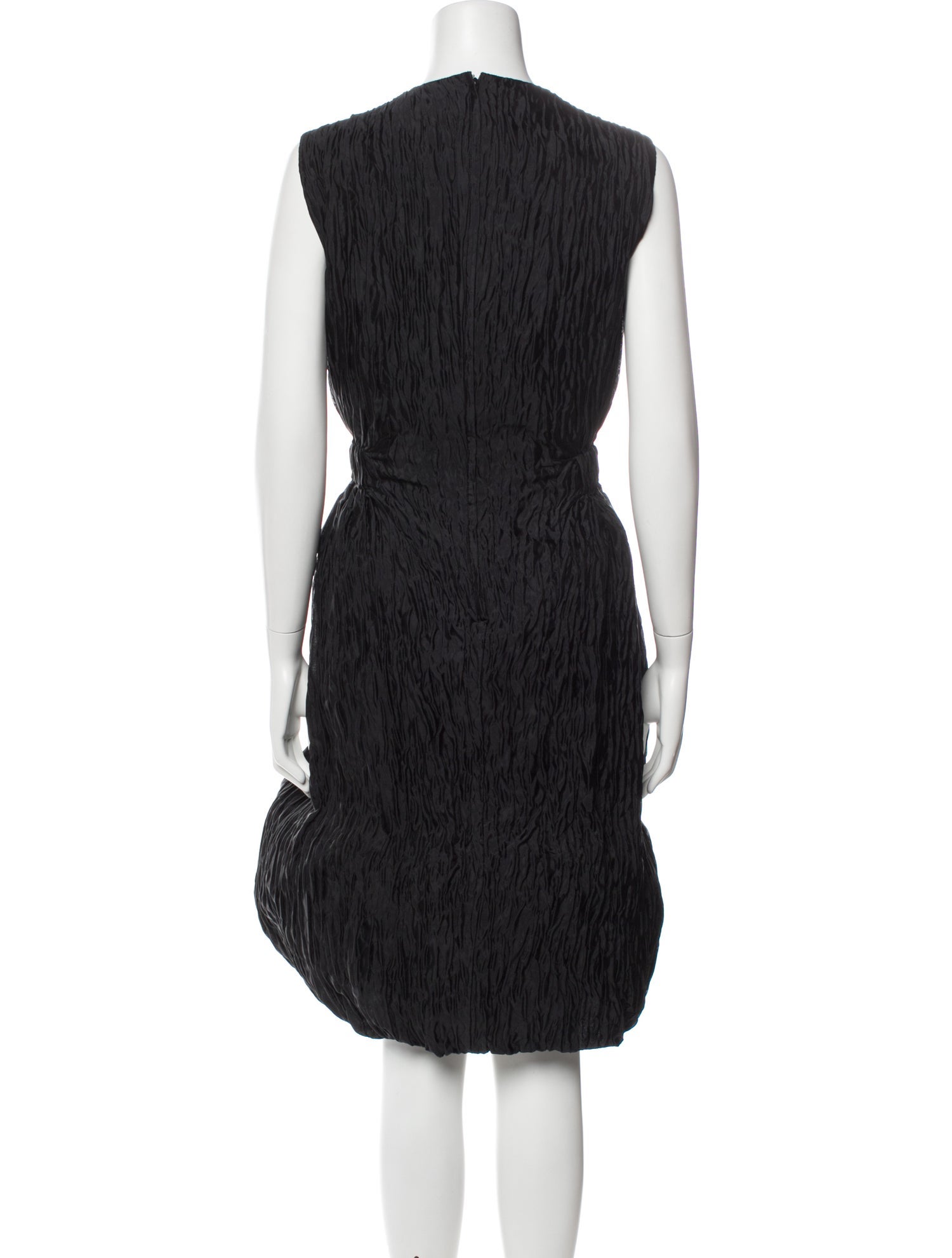 noir kei ninomiya Crew Neck Midi Length Dress