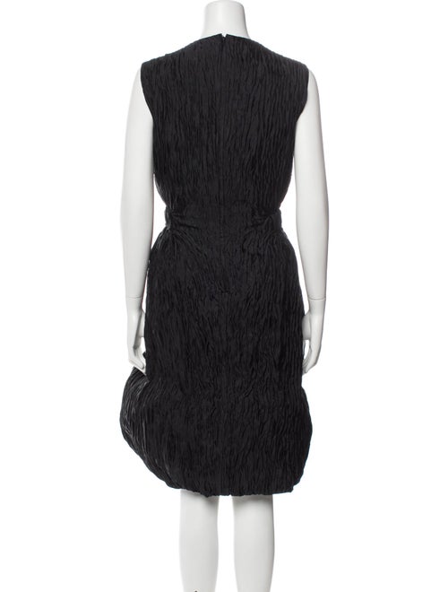 noir kei ninomiya Crew Neck Midi Length Dress