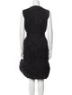 noir kei ninomiya Crew Neck Midi Length Dress