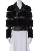noir kei ninomiya Faux Leather Faux Fur Jacket