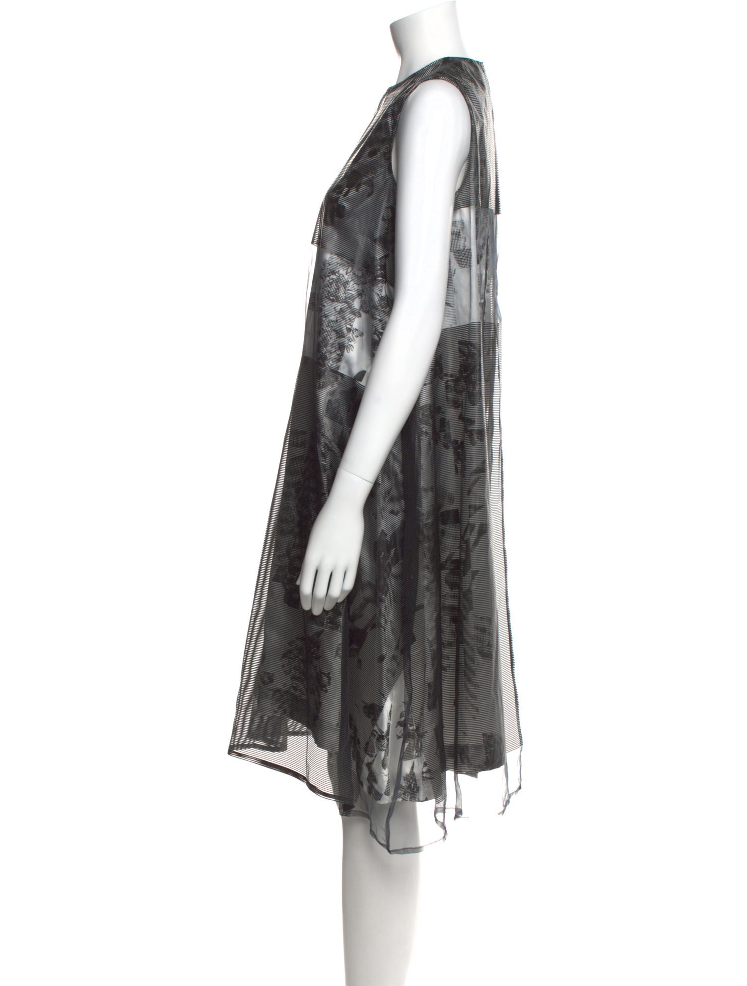 noir kei ninomiya Printed Knee-Length Dress