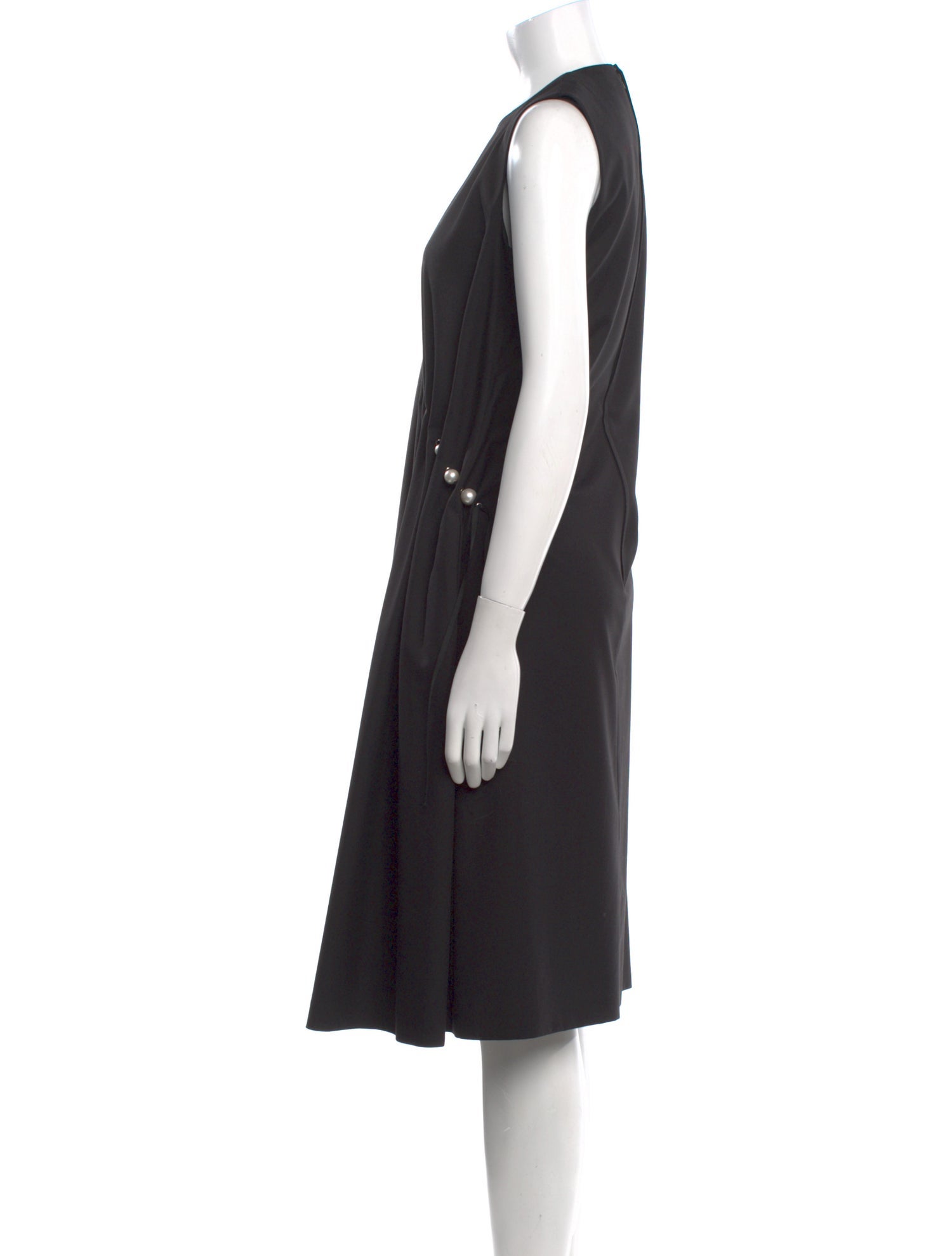 noir kei ninomiya Crew Neck Midi Length Dress