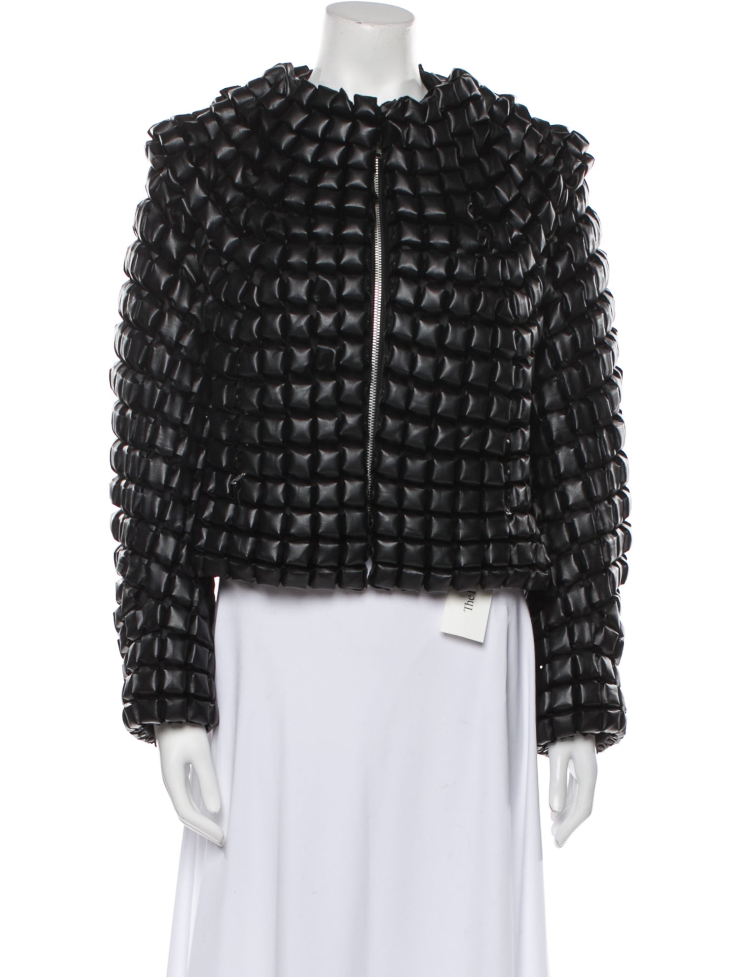 noir kei ninomiya 2015 Faux Leather Evening Jacket