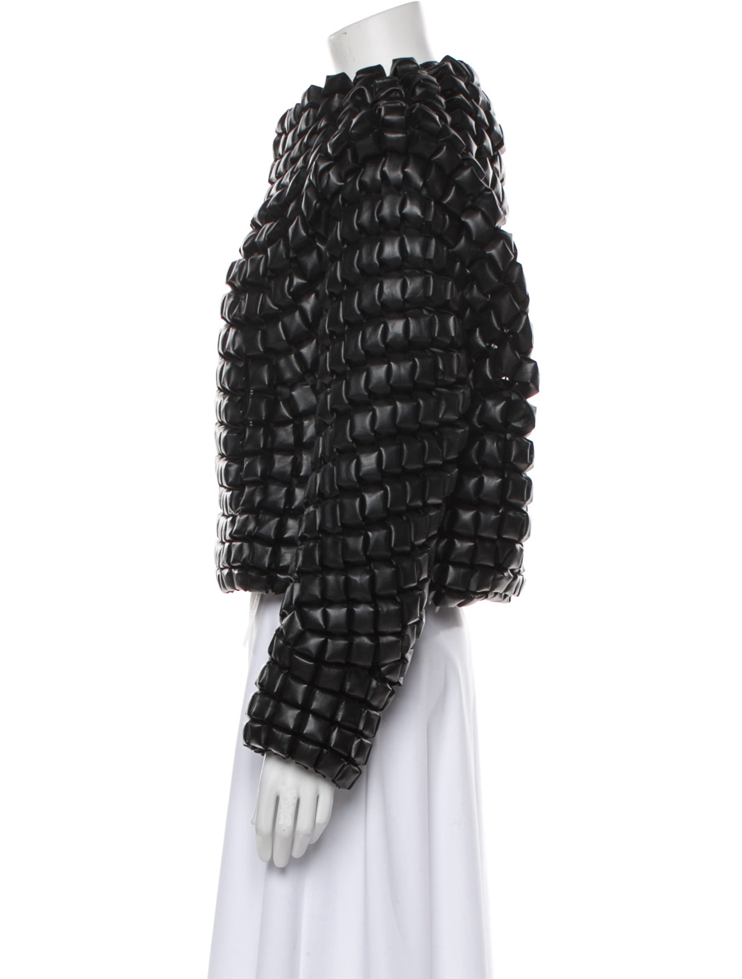 noir kei ninomiya 2015 Faux Leather Evening Jacket