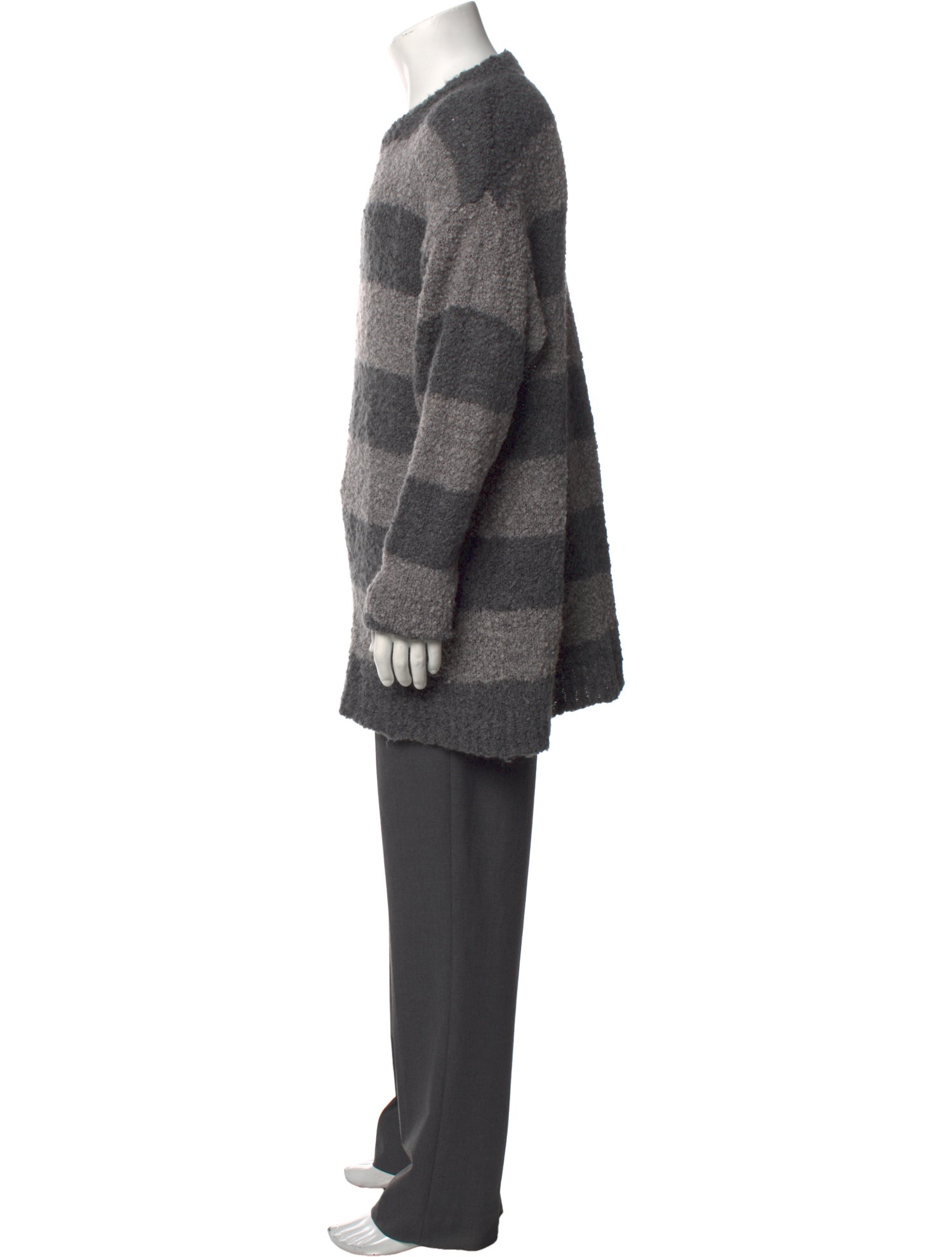 Number (N)ine Striped Crew Neck Pullover