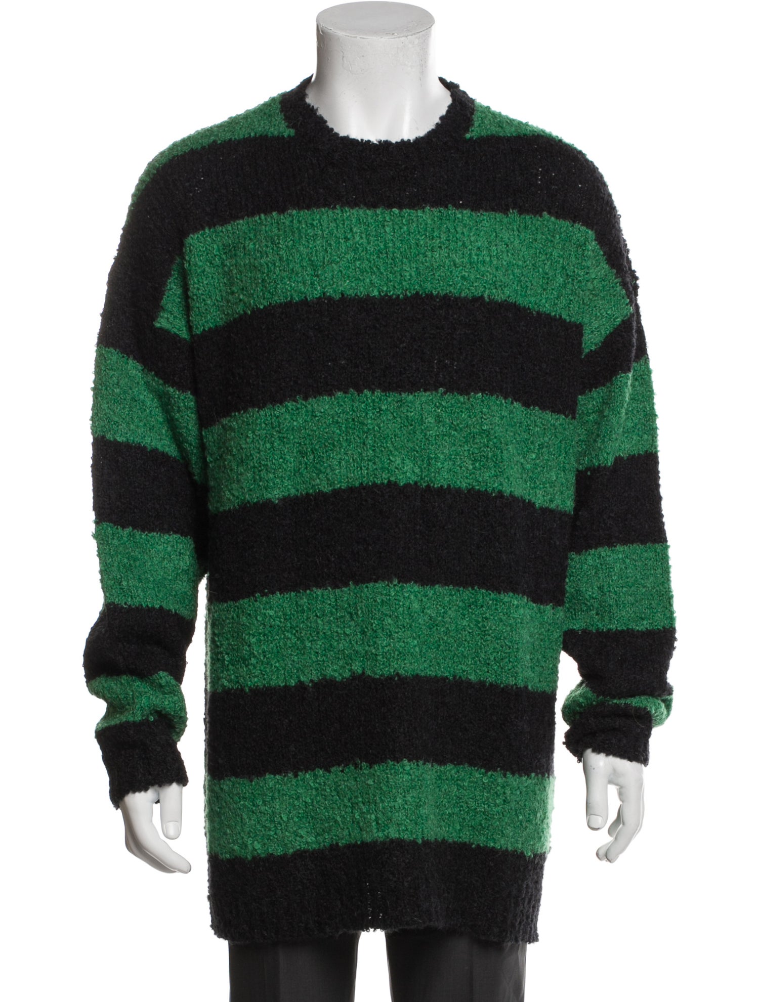Number (N)ine Striped Crew Neck Pullover