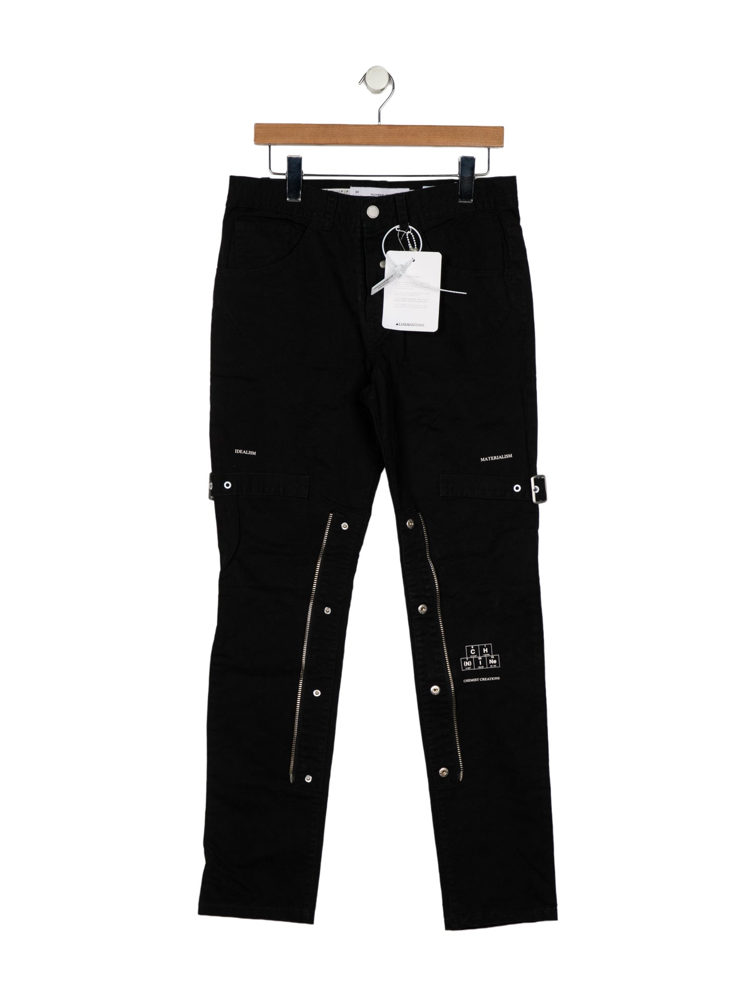Number (N)ine Graphic Print Moto Pants