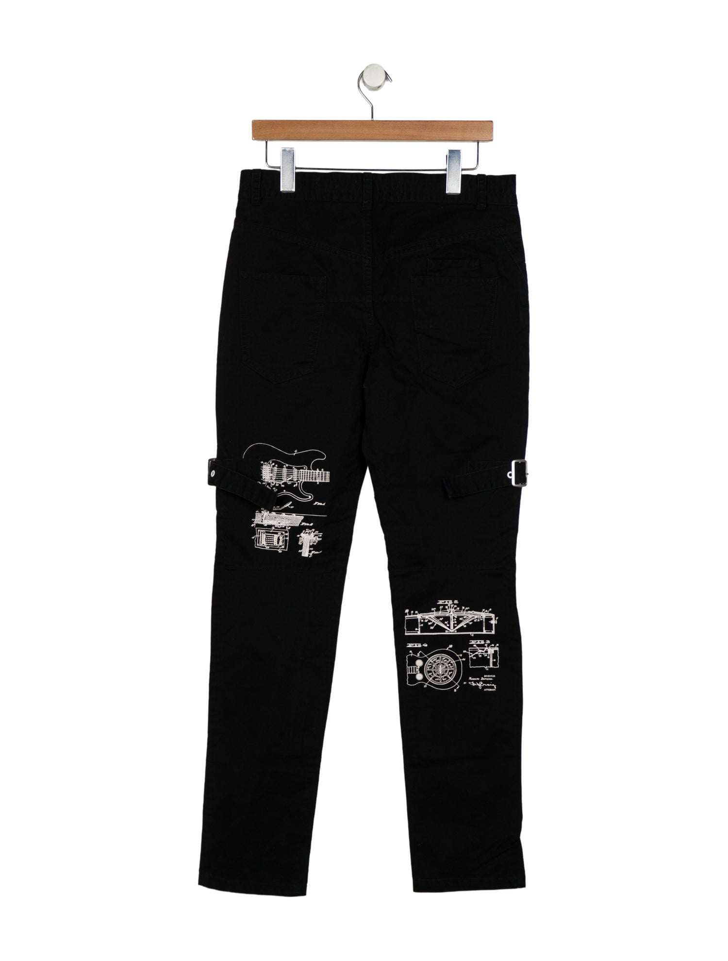 Number (N)ine Graphic Print Moto Pants