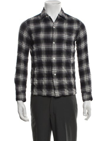 Pre-owned Number (n)ine Plaid Print Long Sleeve Shirt In Multi