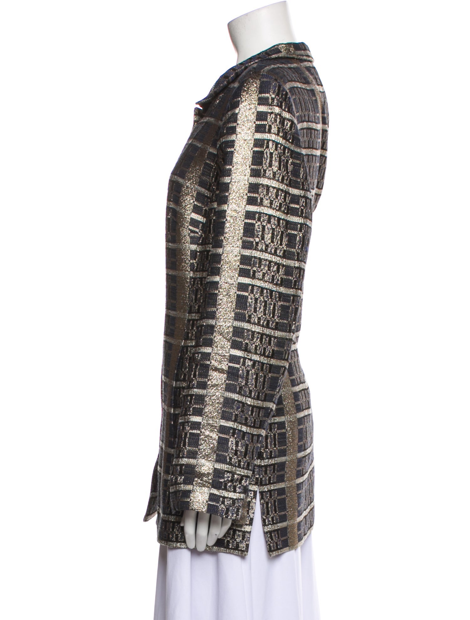 Nina Mclemore Striped Coat