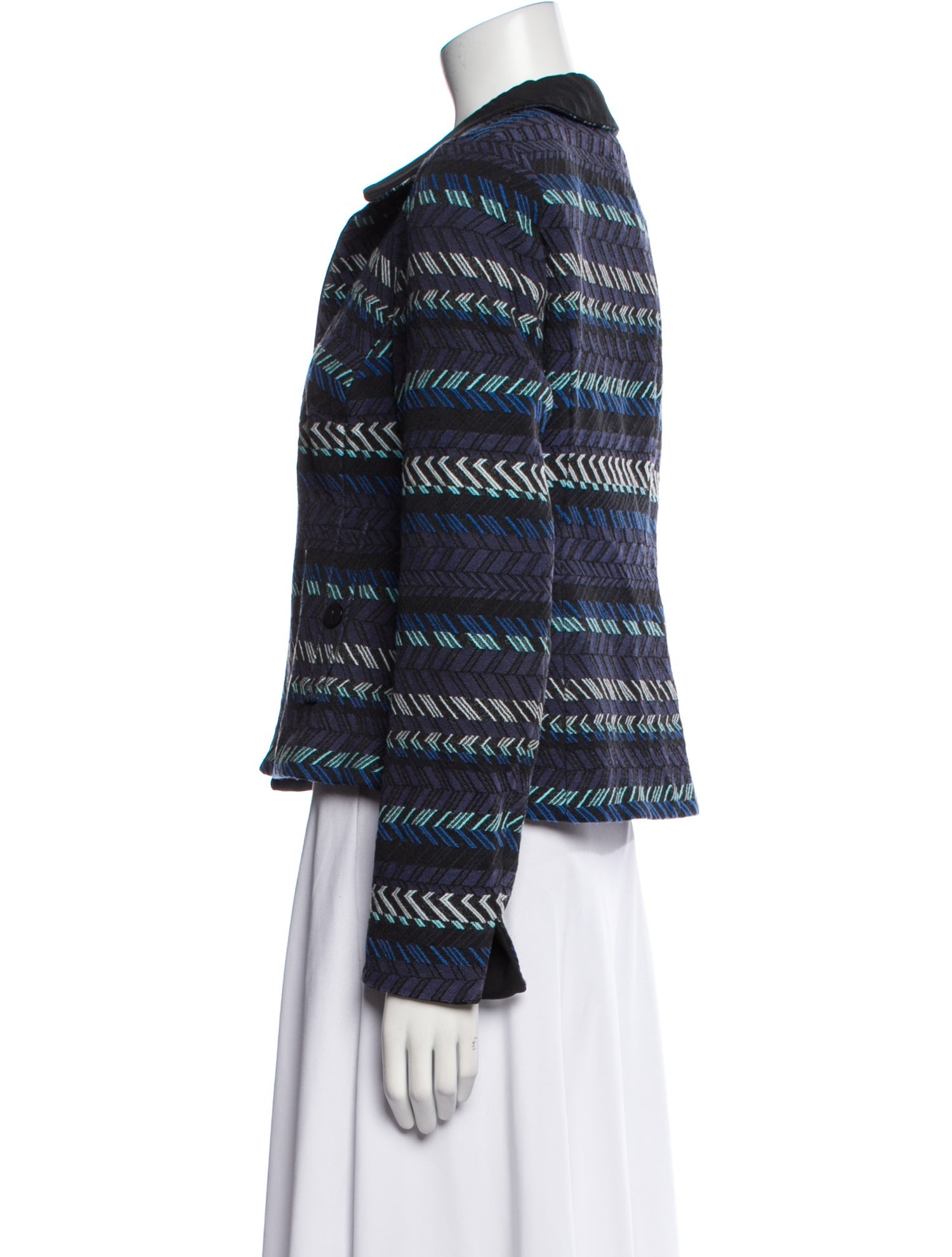 Nina Mclemore Striped Evening Jacket