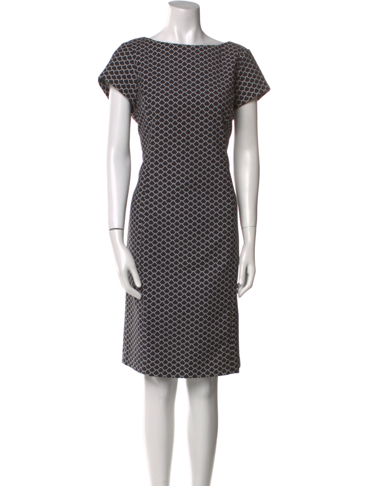 Nina Mclemore Printed Knee-Length Dress