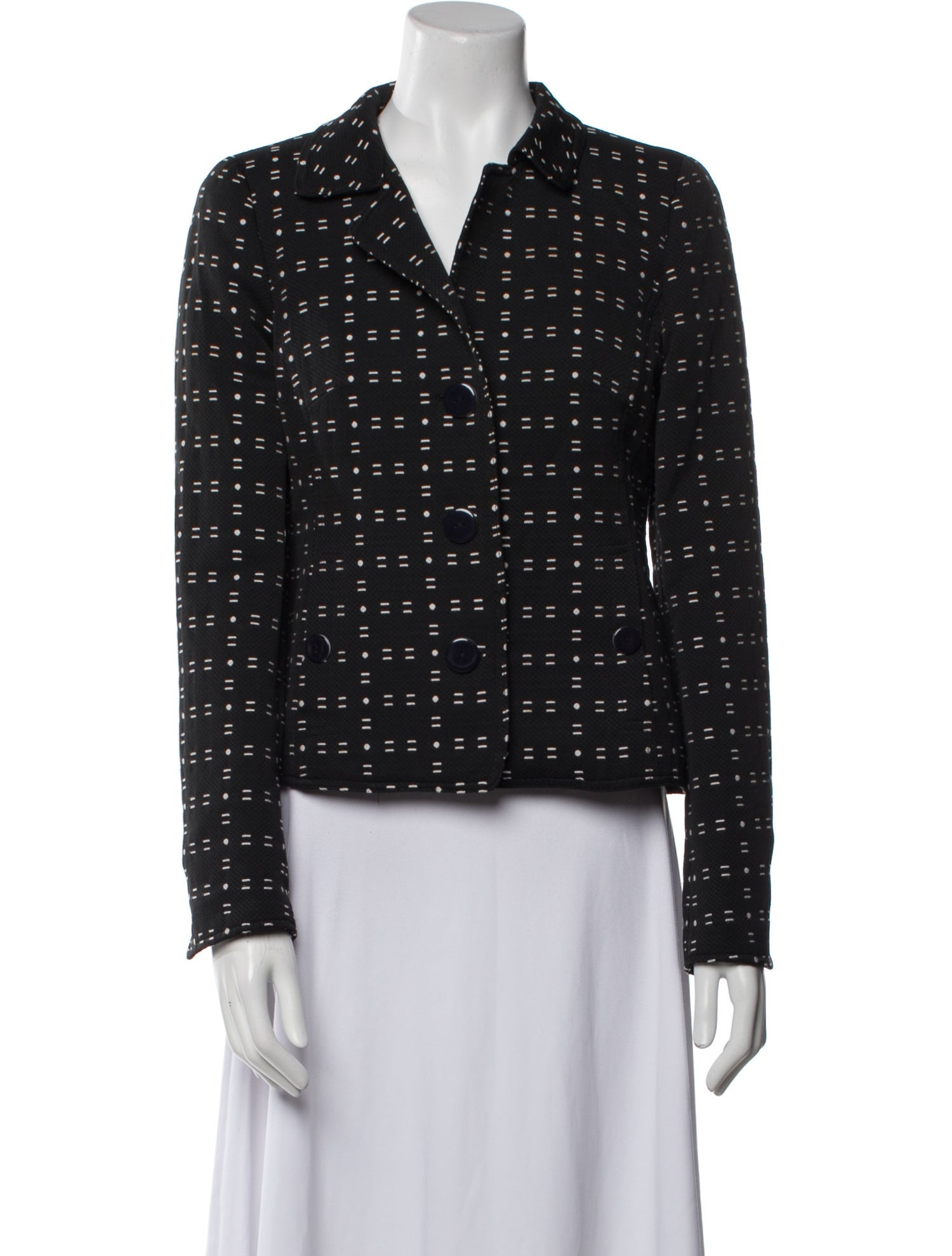 Nina Mclemore Polka Dot Print Evening Jacket