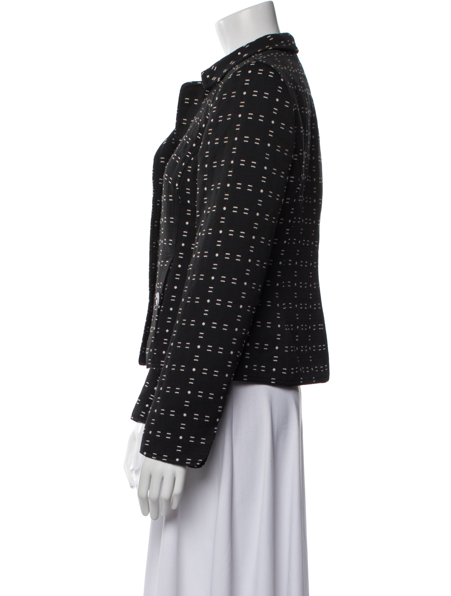 Nina Mclemore Polka Dot Print Evening Jacket