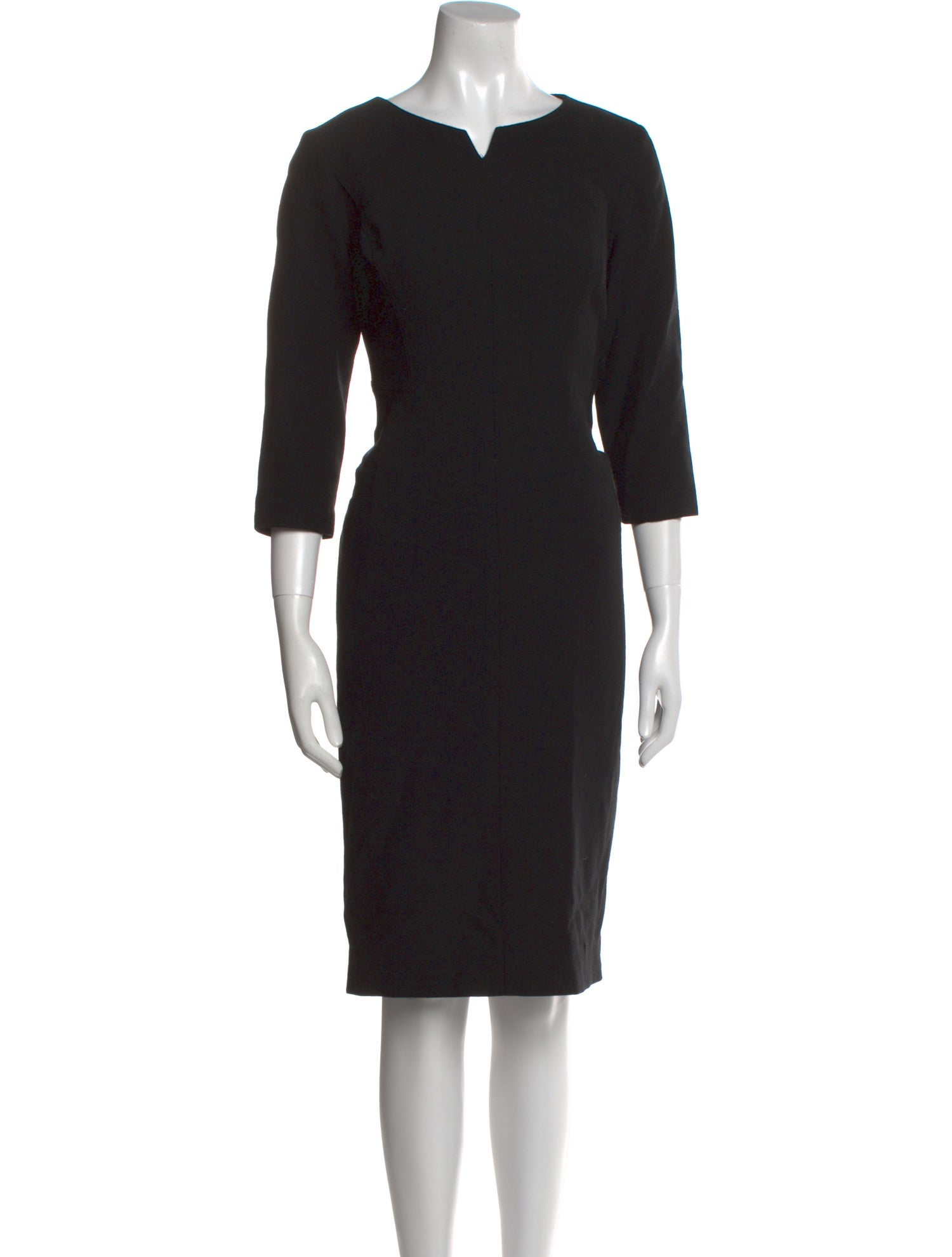Nina Mclemore Wool Knee-Length Dress