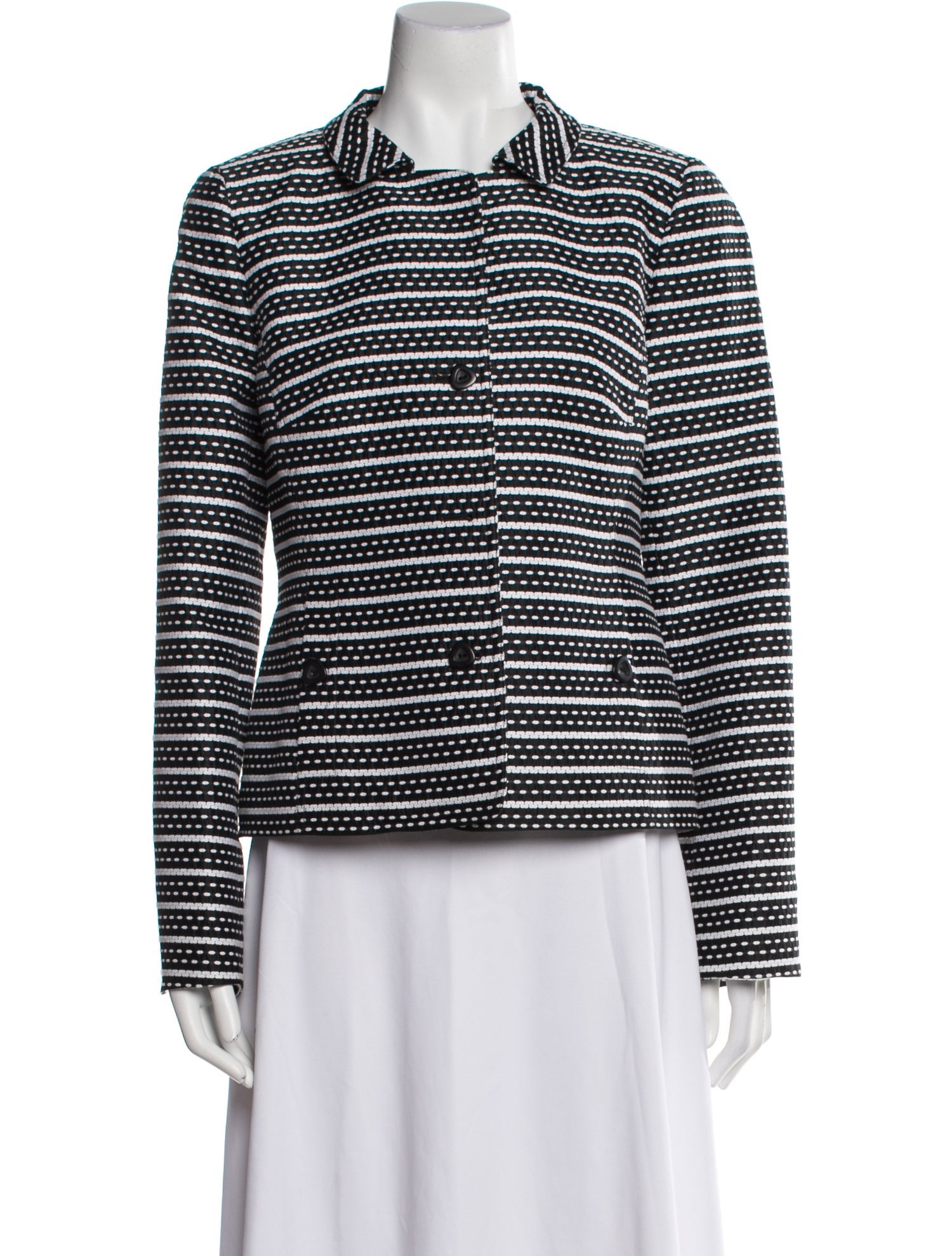 Nina Mclemore Striped Evening Jacket