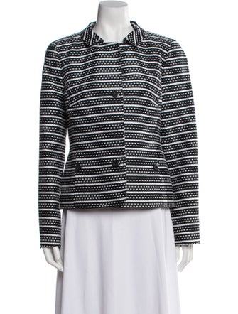 Nina Mclemore Striped Evening Jacket