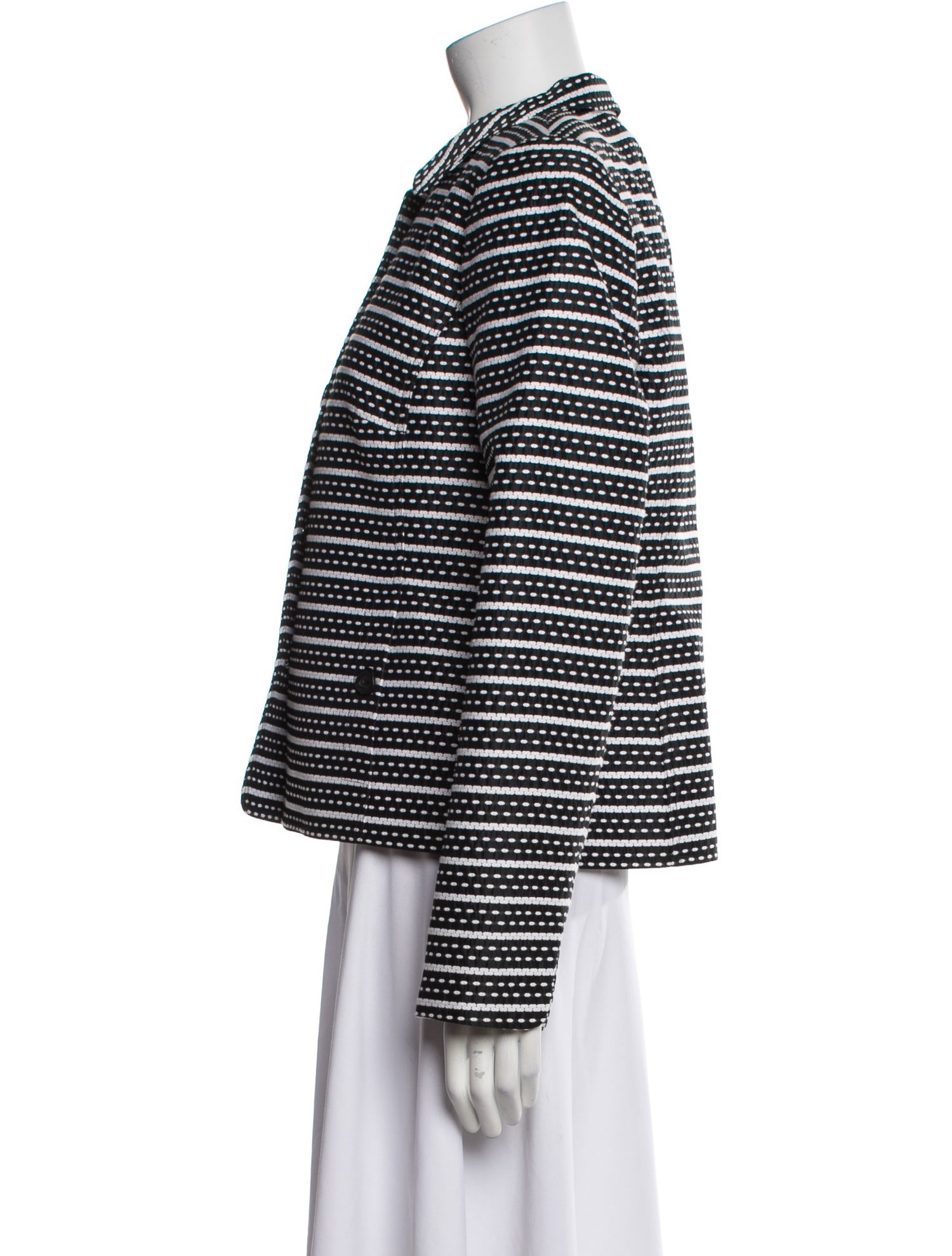 Nina Mclemore Striped Evening Jacket