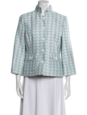 Nina Mclemore Striped Evening Jacket