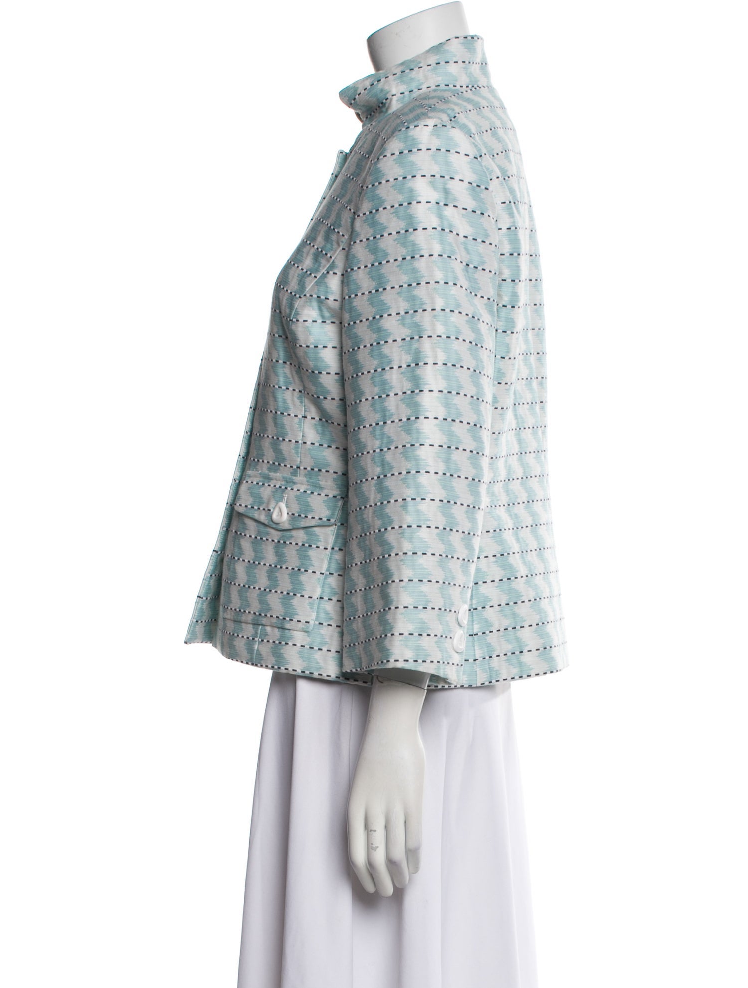 Nina Mclemore Striped Evening Jacket