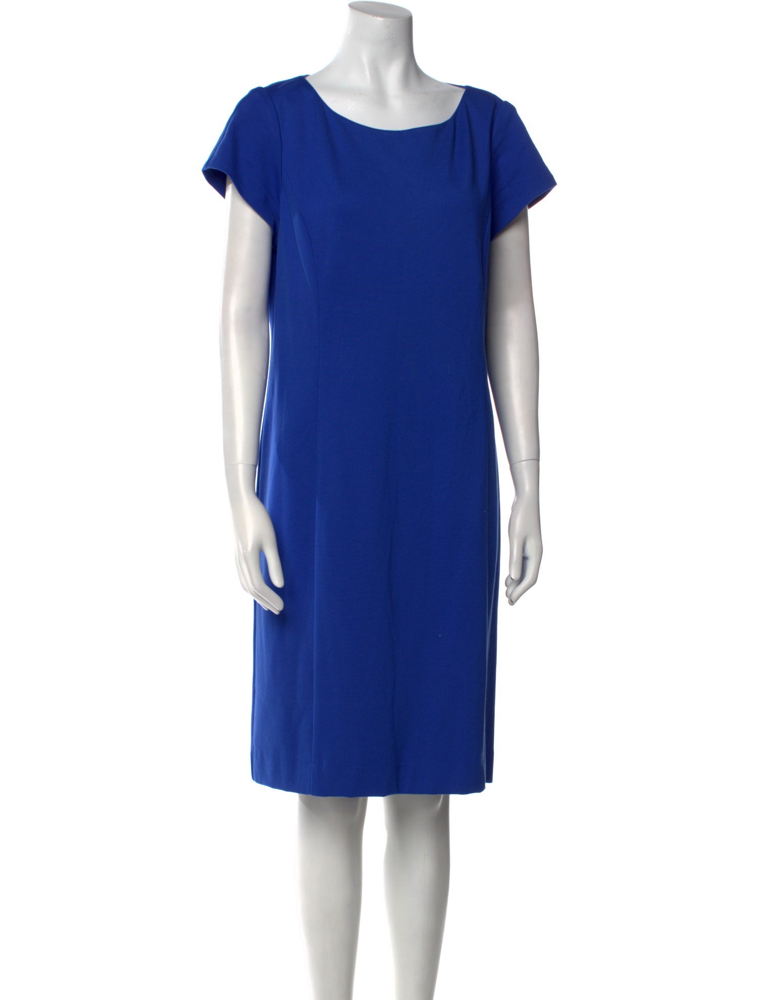 Nina Mclemore Scoop Neck Knee-Length Dress