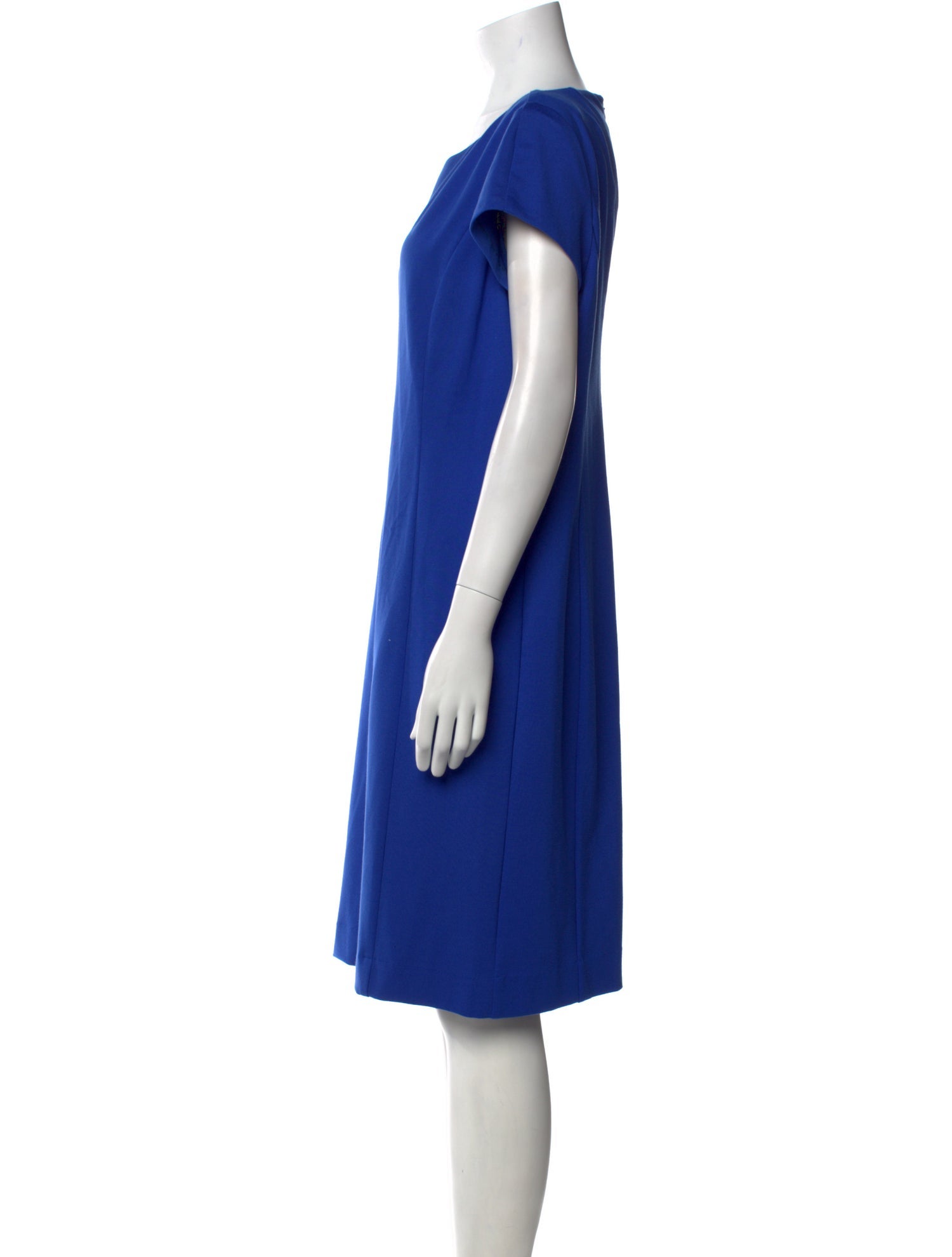 Nina Mclemore Scoop Neck Knee-Length Dress
