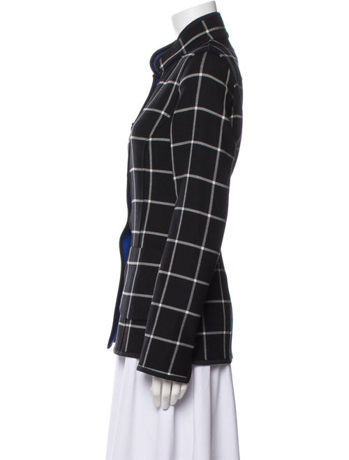 Nina Mclemore Plaid Print Blazer