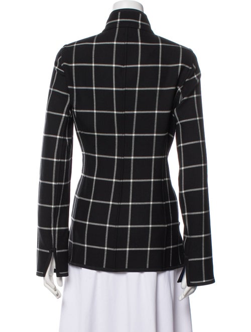 Nina Mclemore Plaid Print Blazer