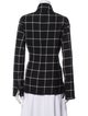 Nina Mclemore Plaid Print Blazer