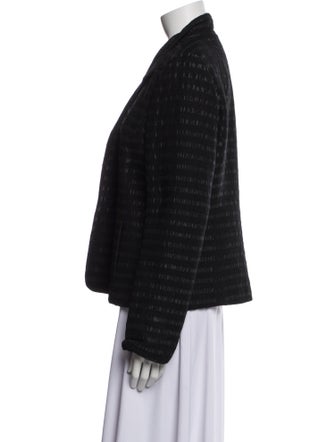 Nina Mclemore Wool Striped Blazer