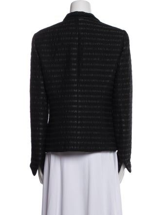 Nina Mclemore Wool Striped Blazer