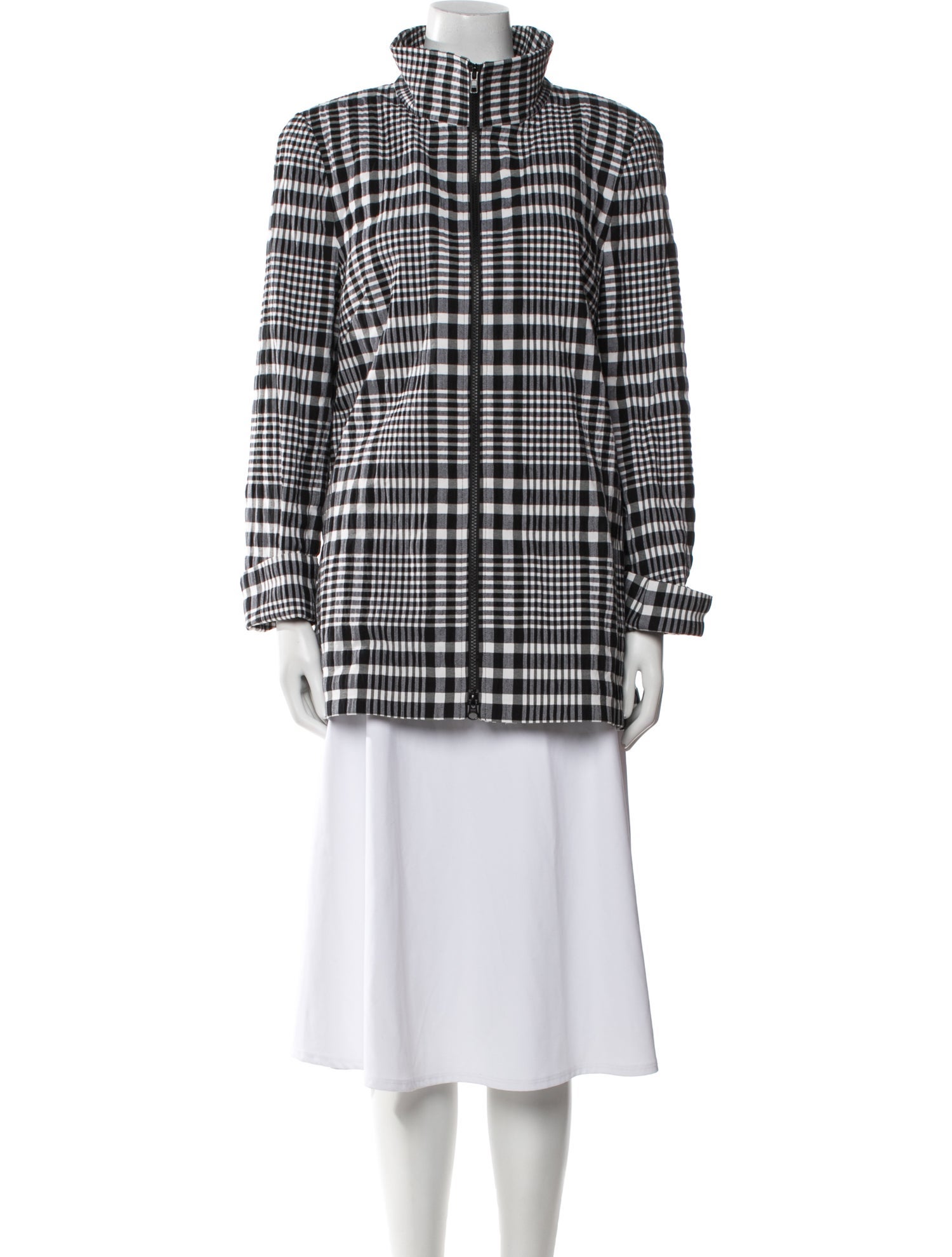 Nina Mclemore Plaid Print Jacket