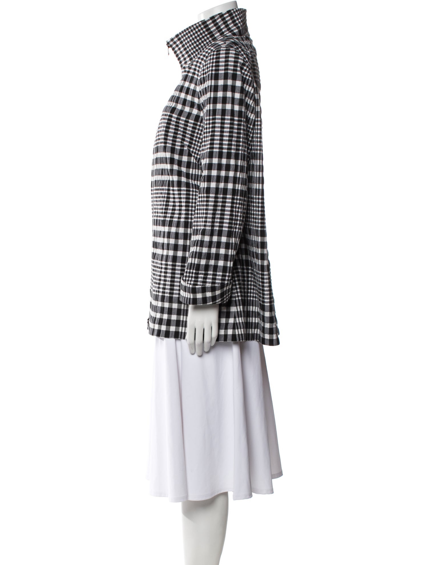 Nina Mclemore Plaid Print Jacket