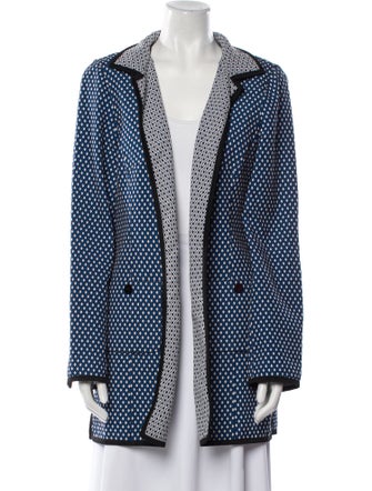 Nina Mclemore Plaid Print Blazer