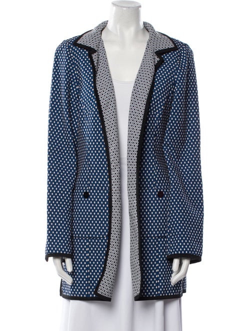 Nina Mclemore Plaid Print Blazer