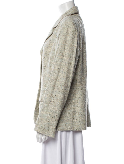 Nina Mclemore Tweed Pattern Blazer