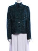 Nina Mclemore Virgin Wool Tweed Pattern Jacket