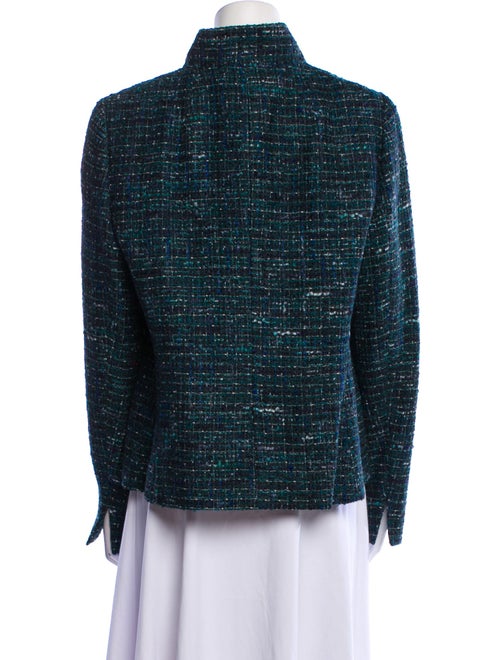 Nina Mclemore Virgin Wool Tweed Pattern Jacket
