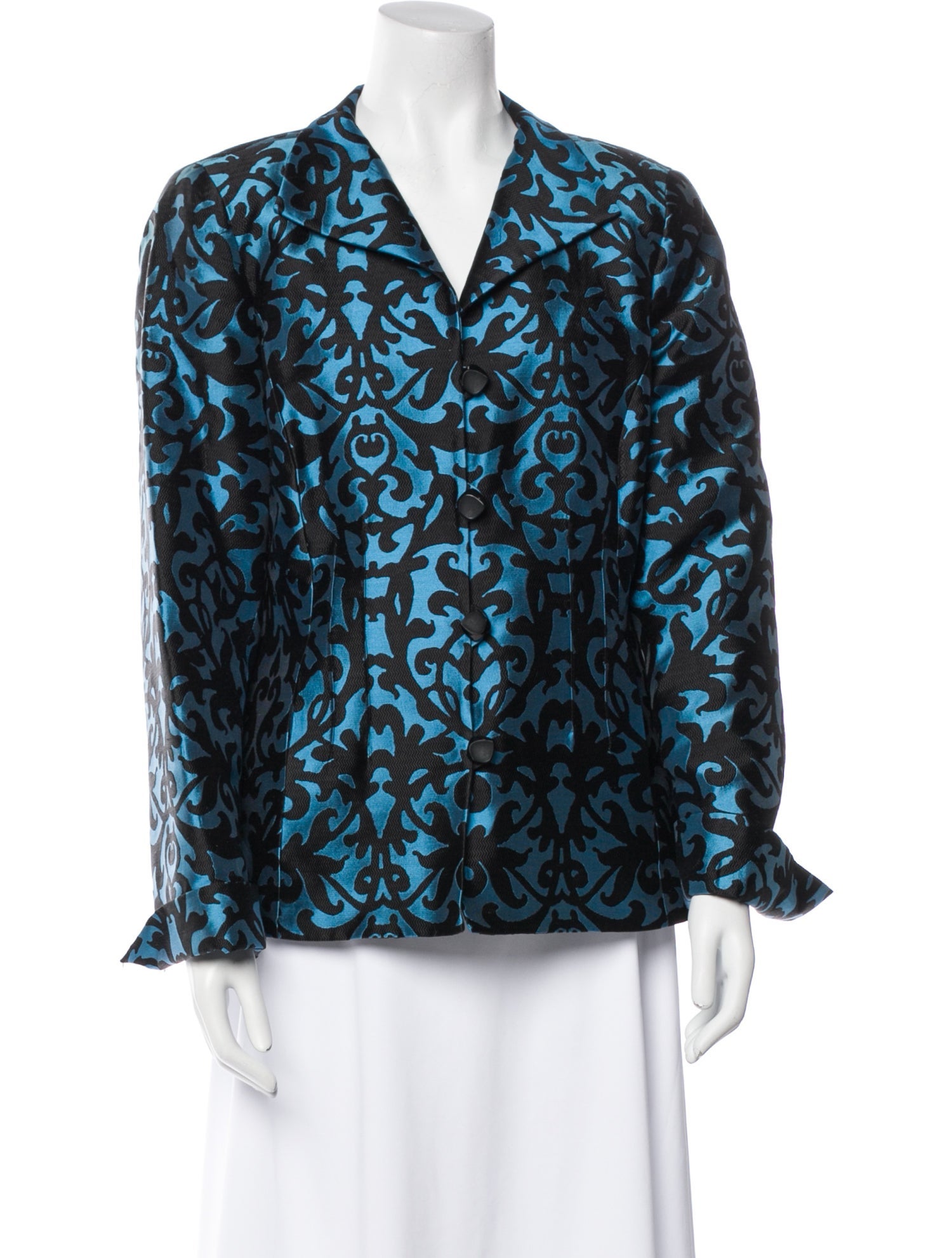 Nina Mclemore Silk Printed Jacket