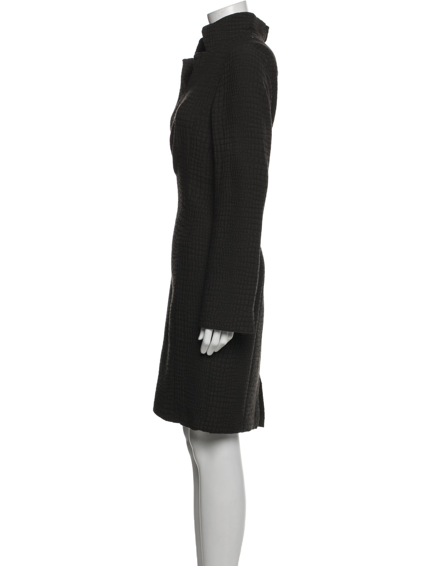 Nina Mclemore Turtleneck Knee-Length Dress