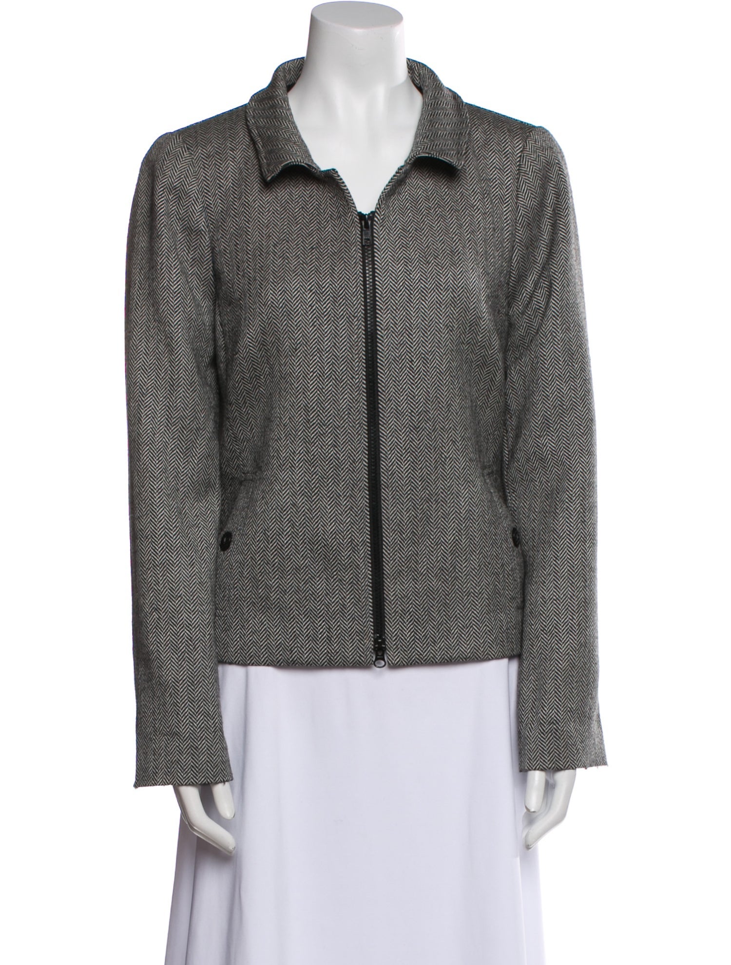 Nina Mclemore Lambswool Printed Blazer