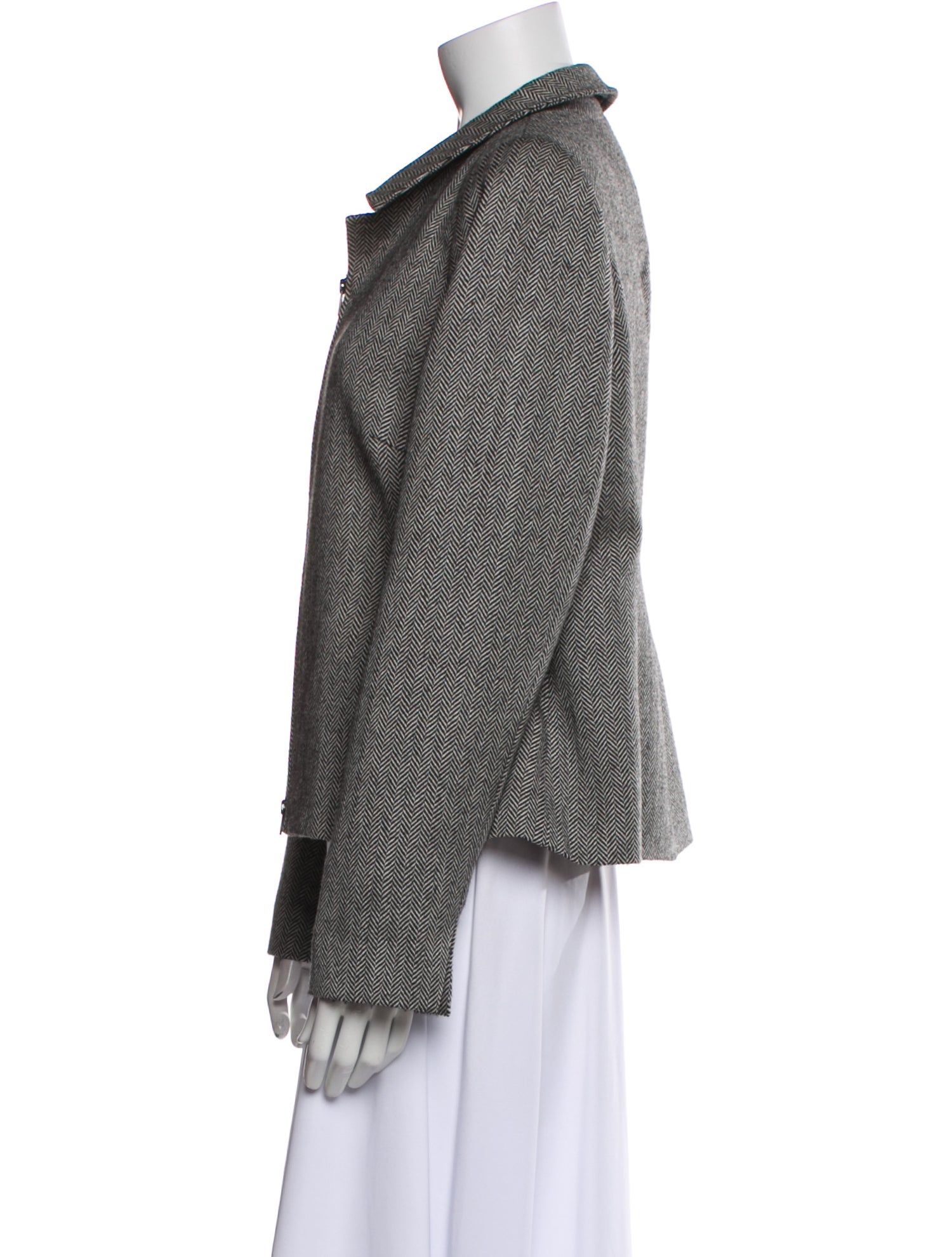 Nina Mclemore Lambswool Printed Blazer