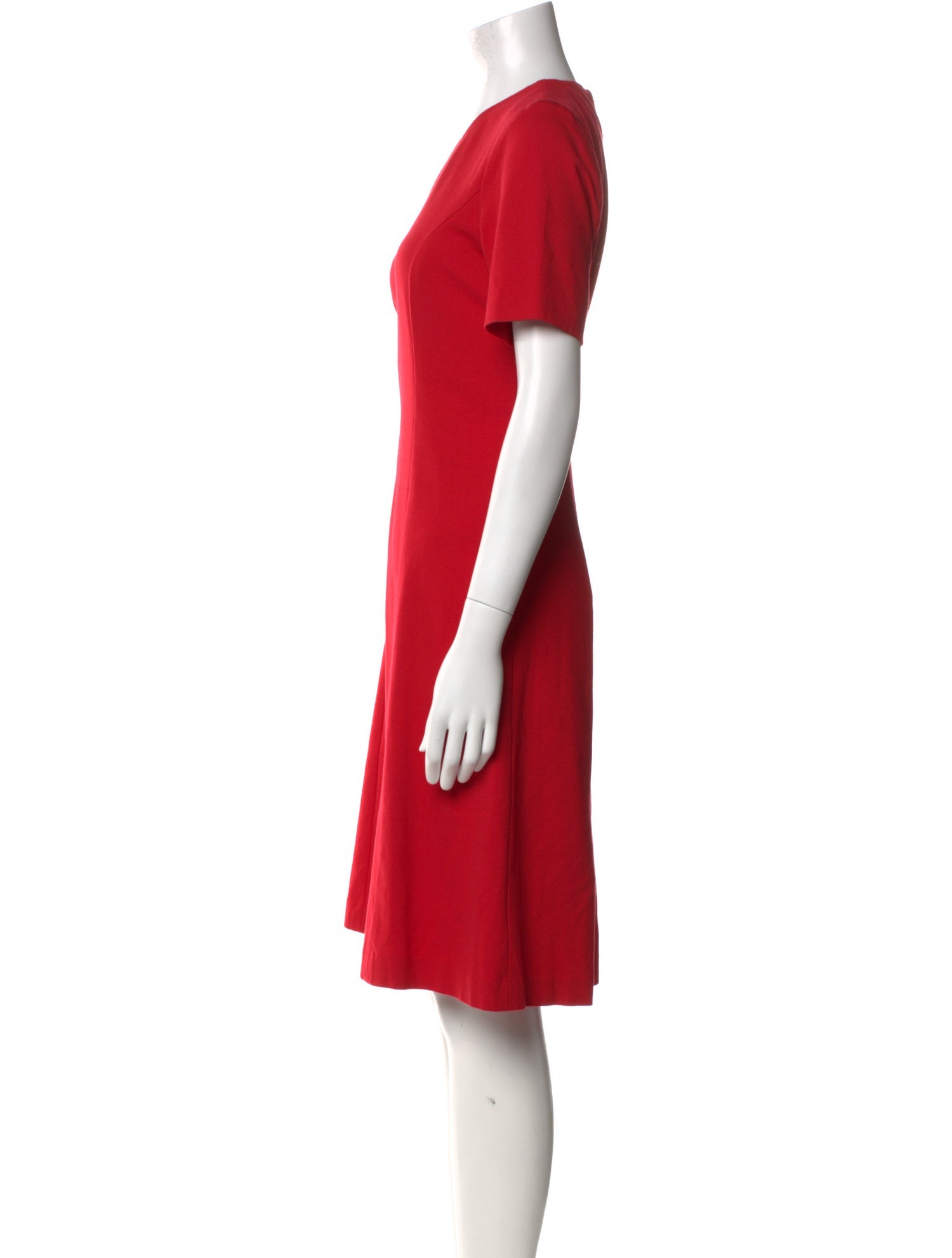 Nina Mclemore V-Neck Knee-Length Dress