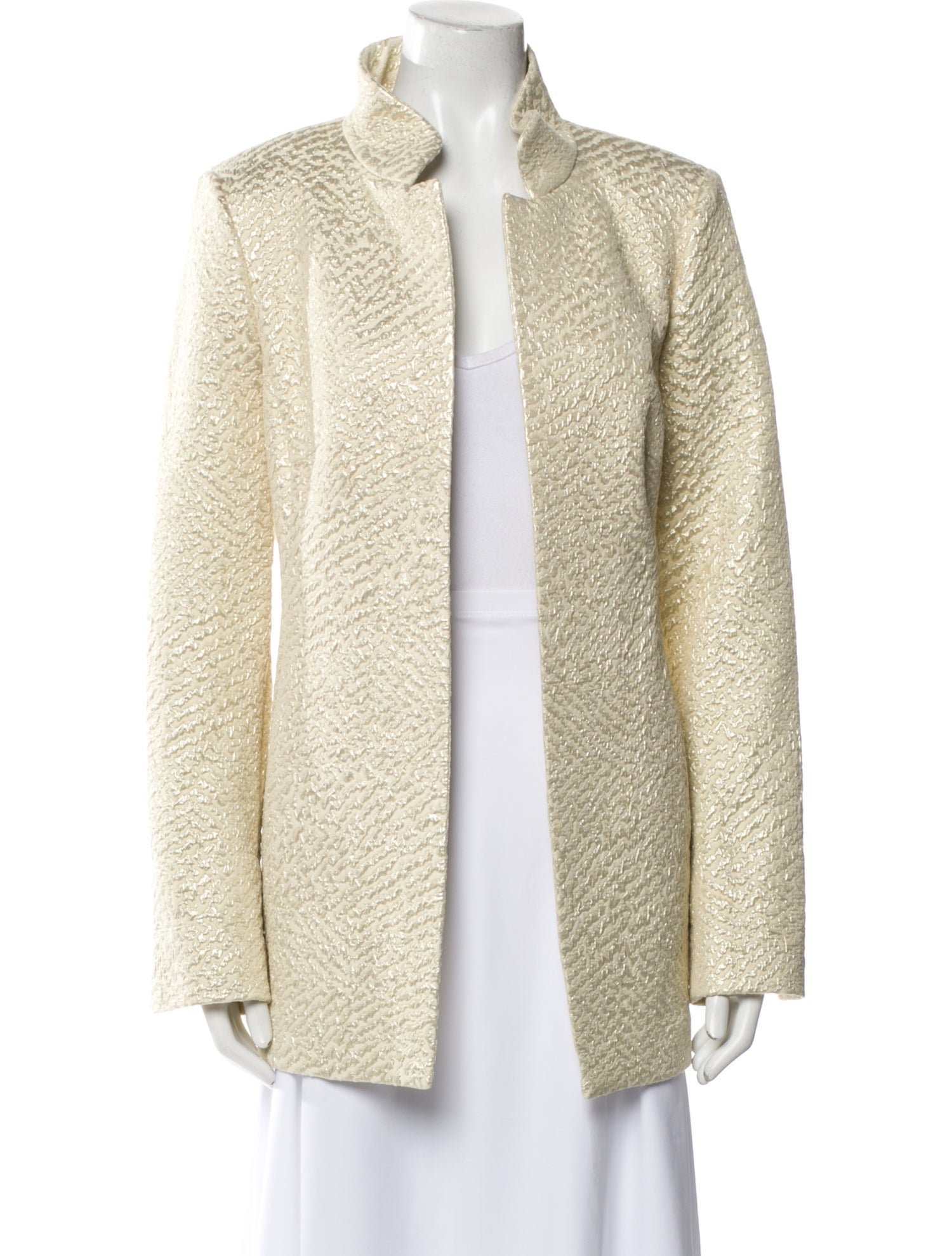 Nina Mclemore Printed Fur Coat