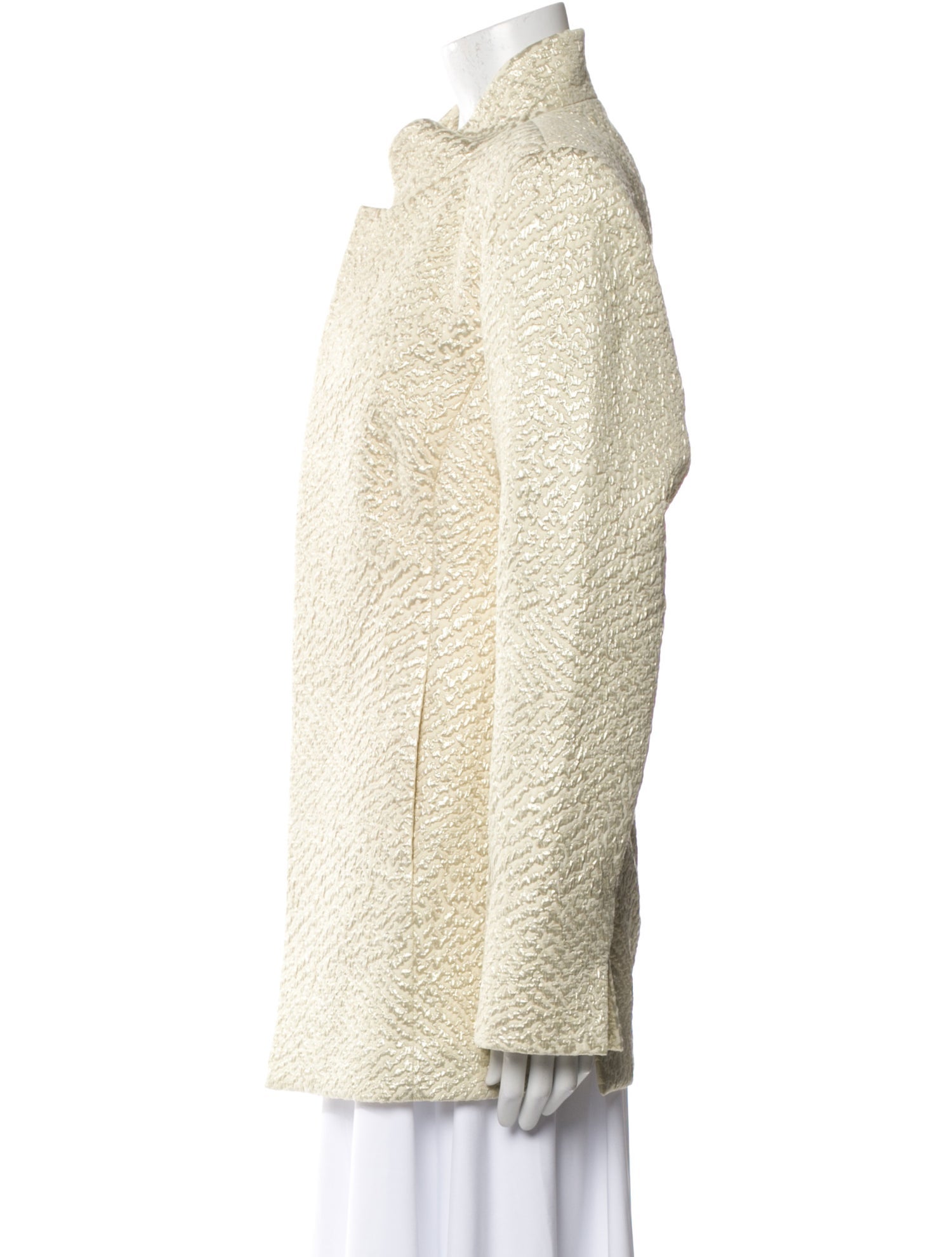 Nina Mclemore Printed Fur Coat