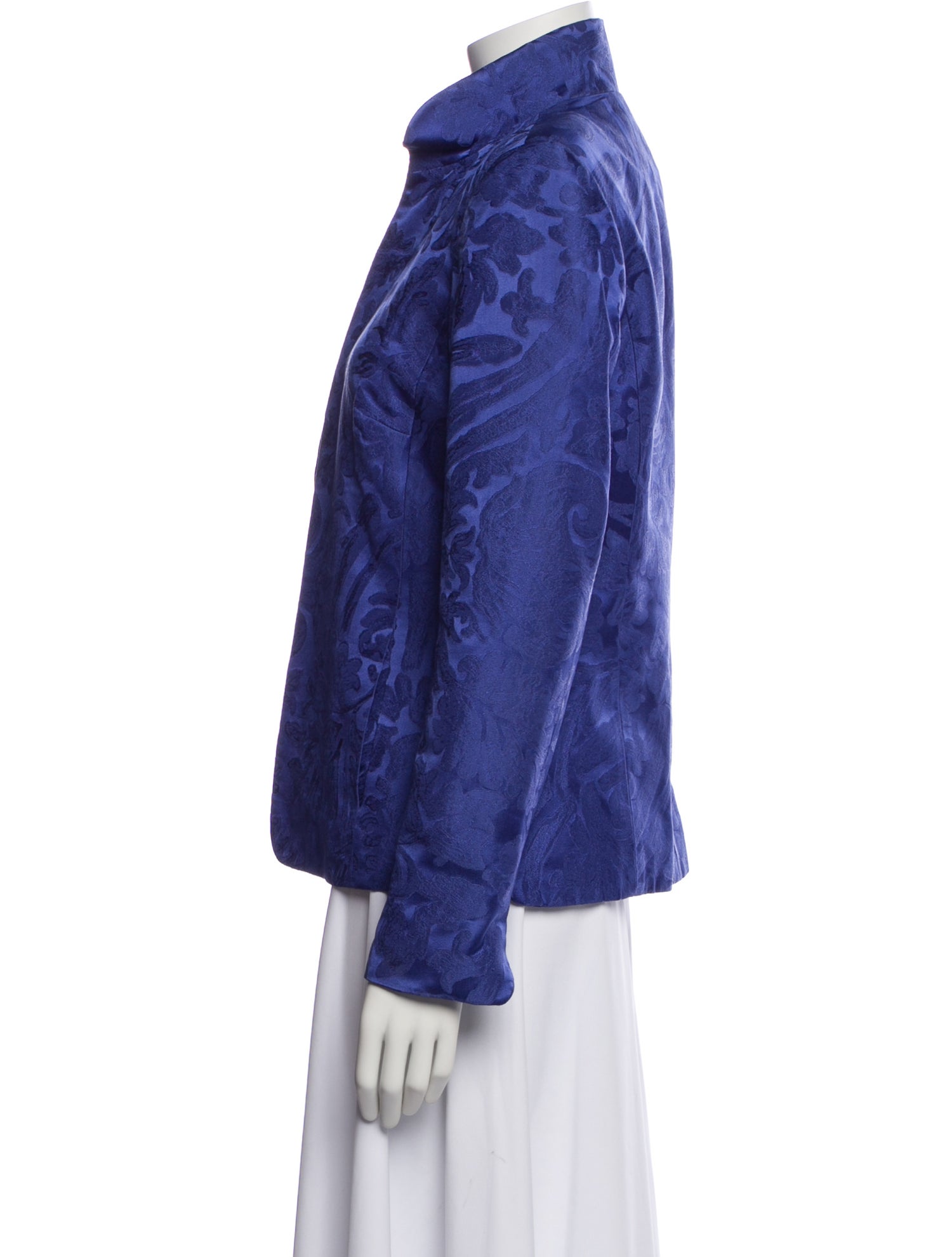 Nina Mclemore Silk Printed Jacket