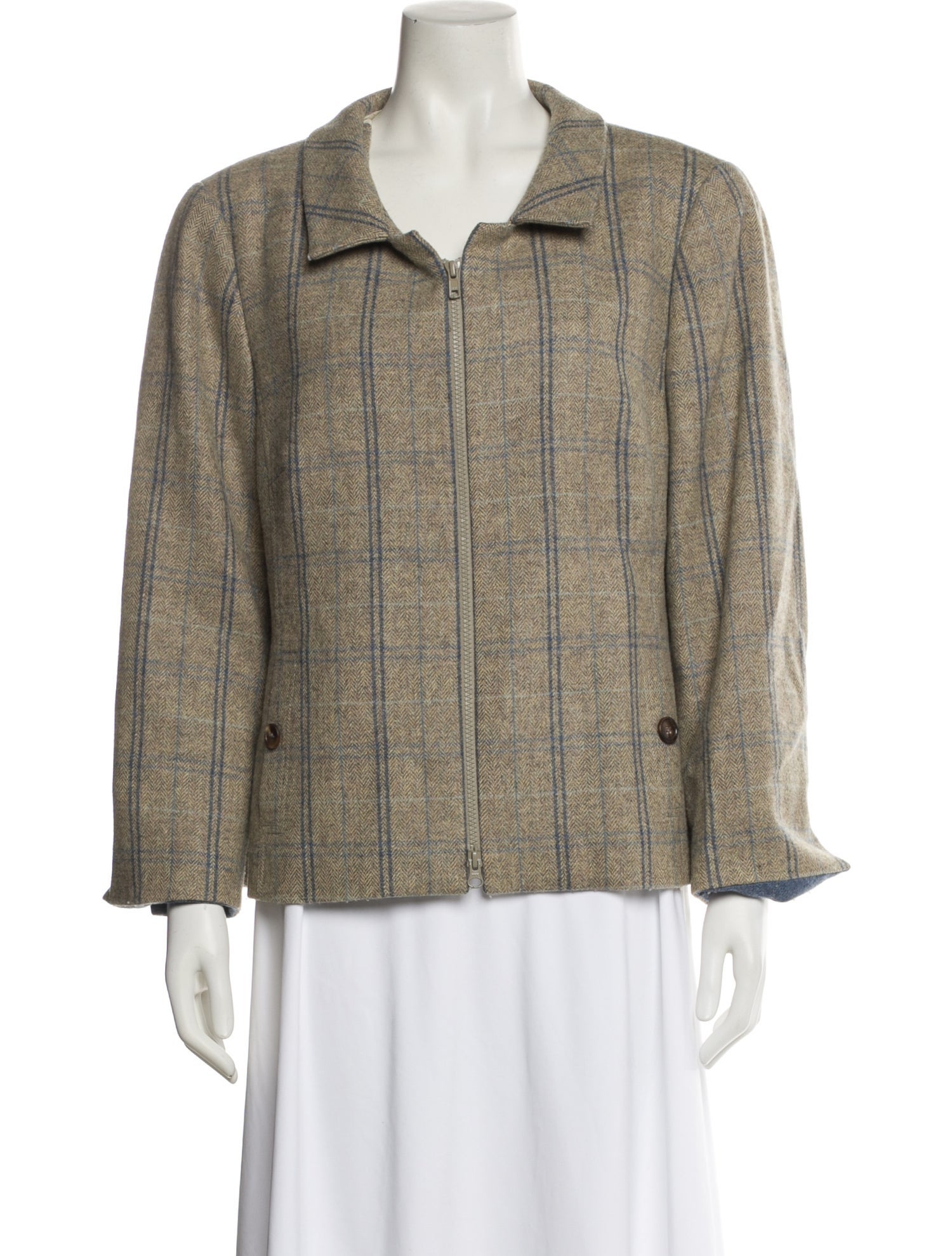 Nina Mclemore Wool Printed Jacket