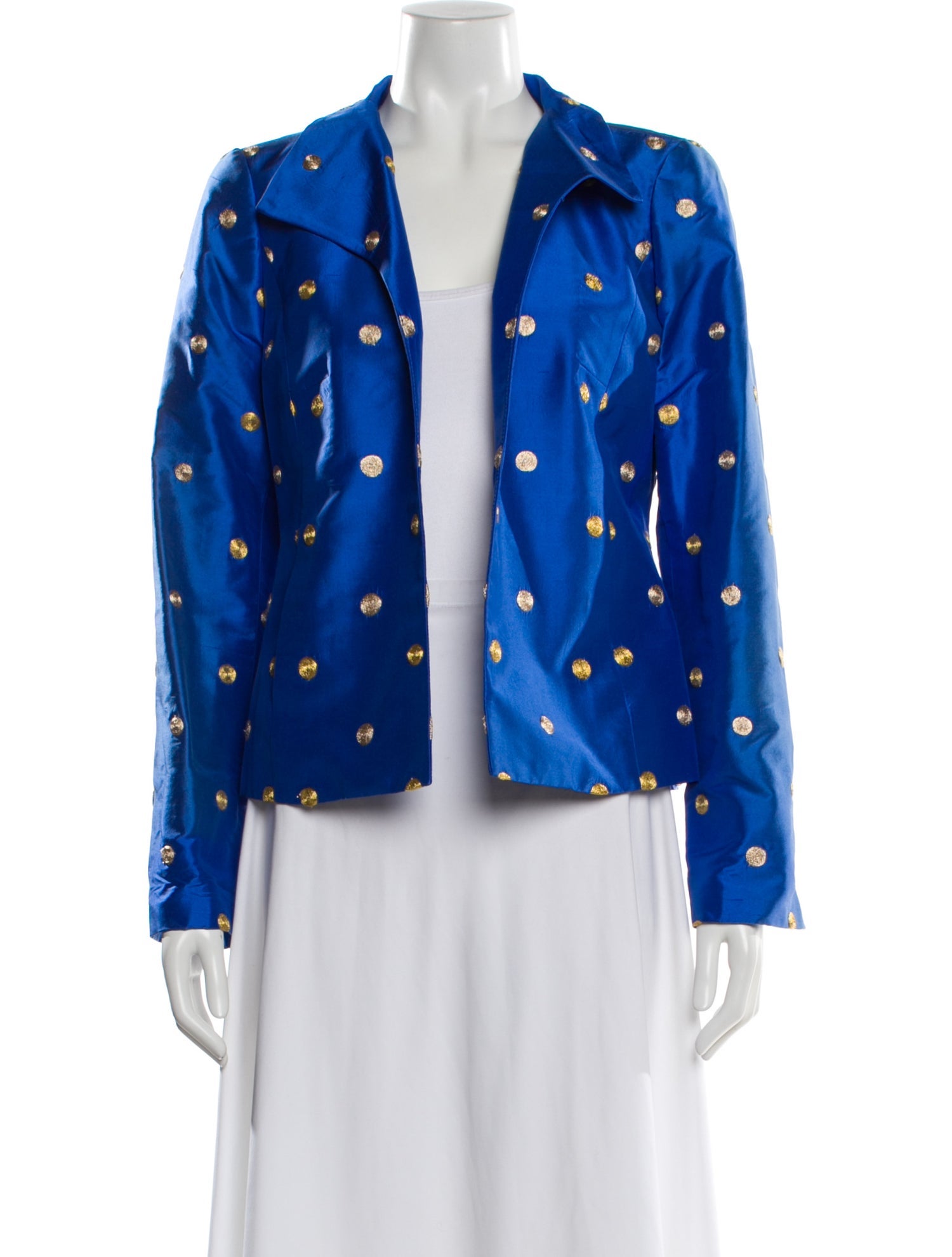 Nina Mclemore Silk Printed Jacket