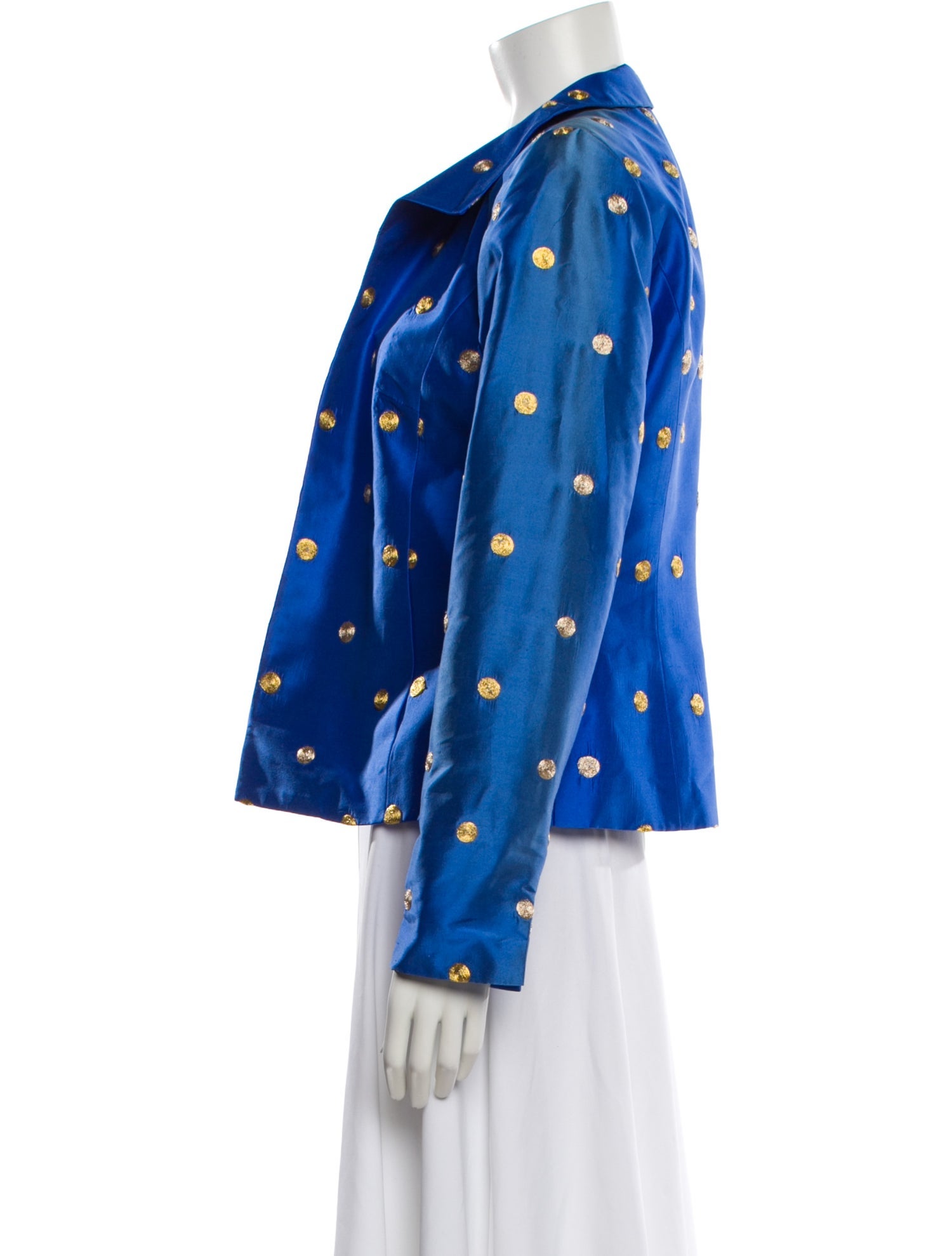 Nina Mclemore Silk Printed Jacket